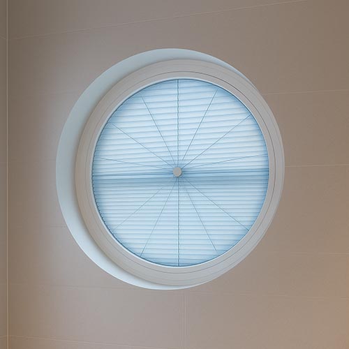 plissee sonderform rund